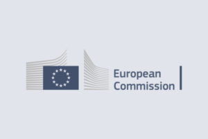 The logo of the European Commission